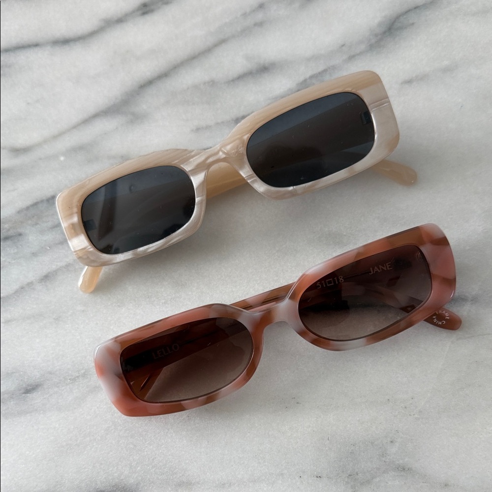 Stylish Rectangular Sunglasses Set - image 1